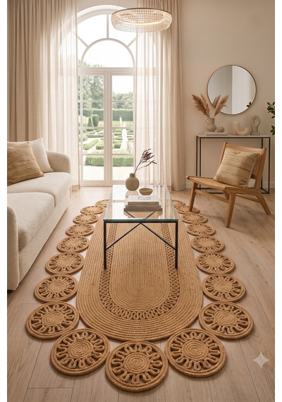 Jüt Hasır Oval Kilim Dekoratif Örgü Model Halı Salon Oturma Odası Mutfak Koridor Yatak Odası Banyo Balkon Yolluk Bohem Ev Dekoru 244hasırbambu Jüt Hasır Oval Kilim Dekoratif Örgü Model Halı Salon Oturma Odası Mutfak Koridor Yatak Odası Banyo Balkon Yolluk Bohem Ev Dekoru 244hasırbambu