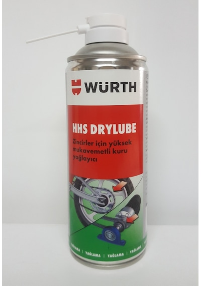 Würth Hhs Drylube Motorsiklet Kuru Zincir Yağlama Spreyi 400 Ml