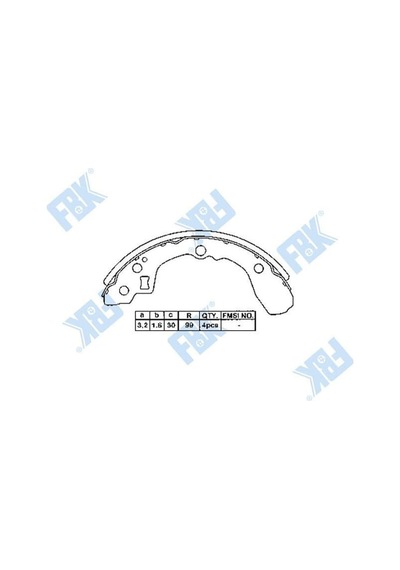 FBK FK22005 Fren Balatası Arka Kampana Rio 02-05 30Mm Sa134 Fbk-Kfa205- Ok30B-26-28Z