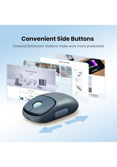 Fun+ 4000 Dpı 2.4ghz Kablosuz Ve Bluetooth Şarj Edilebilir Mouse Ocean