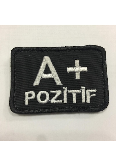 A Rh Pozitif Kan Grubu Patch Peç Arma Kot Yaması Cırt Hediye