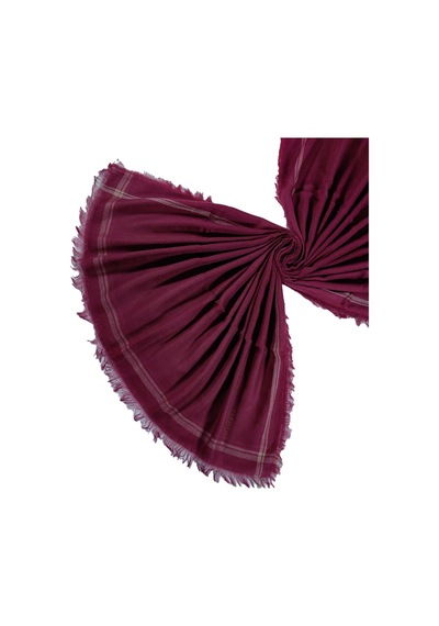 Mim Eşarp Mısırlı Eşarpları Pamuk Şal 100x200 Cm Bordo