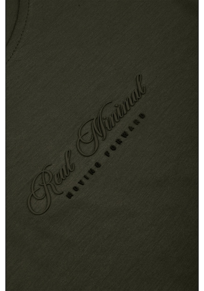 Rizzup Erkek Haki Rahat Kalıp Bisiklet Yaka Yumuşak Dokulu Basic Tişört 2604355