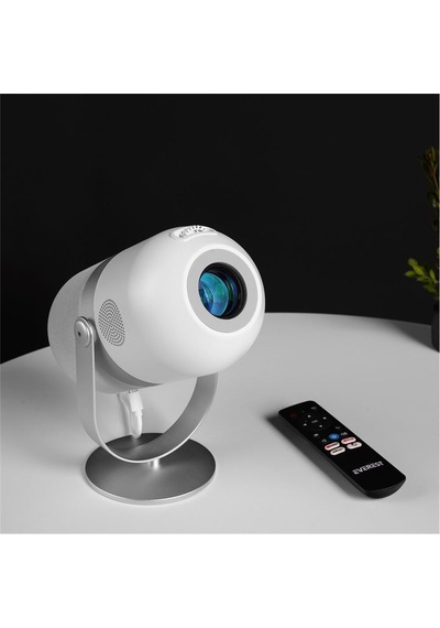 Everest Pj09 Beyaz Mini Taşı 1280-720p 4500 Lüm 150 Ansıl Android 9.0 Ekran Yansıtma Hd Projeksiyon