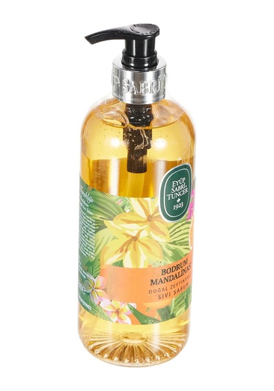 Eyüp Sabri Tuncer Doğal Zeytinyağlı Sıvı Sabun Bodrum Mandalinasi Pet Şişe 500 Ml