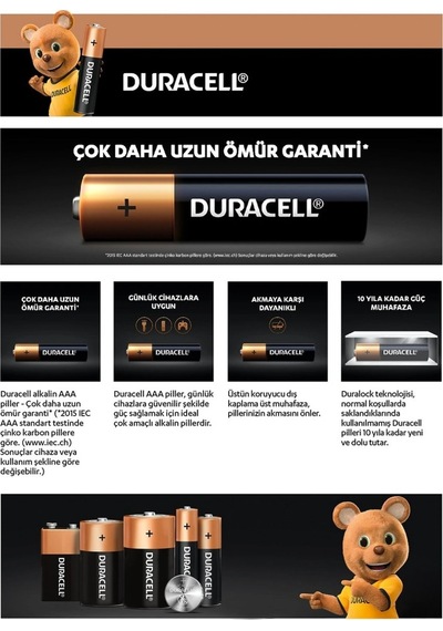 6'lı Aaa İnce Kalem Pil