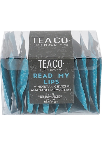 Tea Co. Read My Lips Hindistan Cevizi & Ananaslı Meyve Çayı Müslin Torba 12 x 2 G