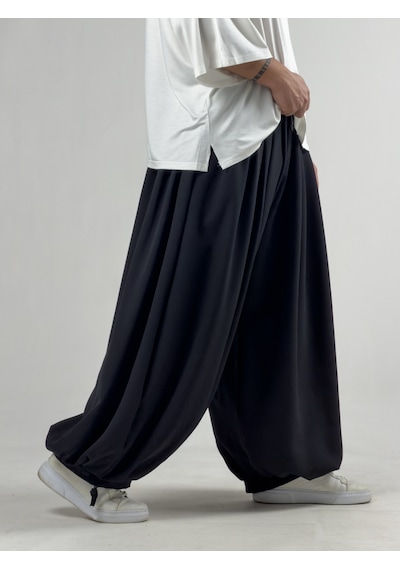 Cocopelli Süper Oversize Siyah Erkek Jogger Pantolon Coc3233
