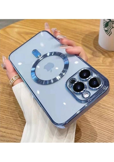 Apple Uyumlu iPhone 13 Pro Kilif Kamera Korumali Magsafe Parlak Luxury 563535422