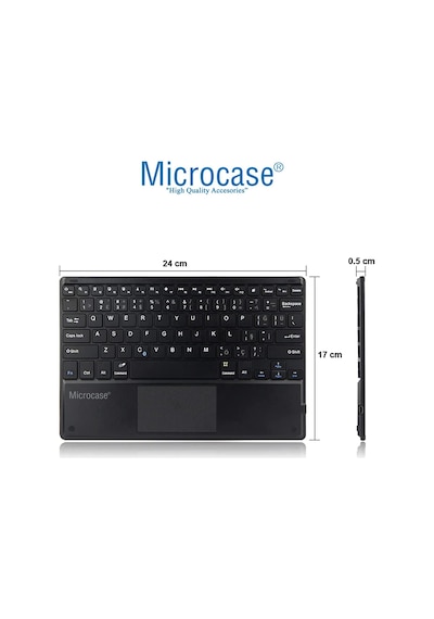 Honor Uyumlu Pad X8 10.1 inch Bluetooth Touchpad Klavye + Kılıf - BKK5