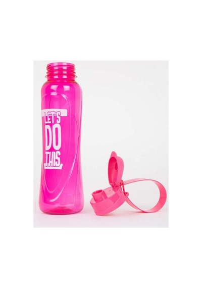Renkli Matara 650 Ml Spor Matarası, Renkli Suluk Okul Matarası Pembe Pembe