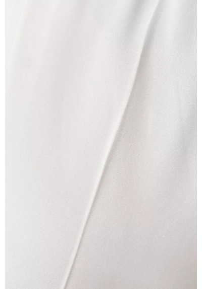 12storeez Relaxed Fit Mulberry Ipek Pantolon, Lastikli Bel İle Lüks Ve Konforlu Stil Krem