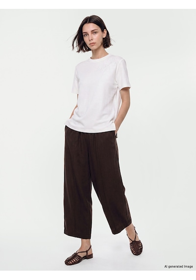 Lcw Modest Beyaz Soft Touch Nakışlı Bluz