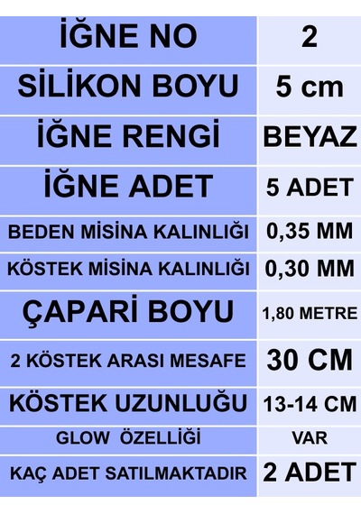 Ea genset Silikon Balıklı Çapari 5 Cm 2 Adet Silikon At Çek Takımı Şeffaf Yeşil Fosforlu Glow Beden Ve Fosforlu Glow Boncuklu