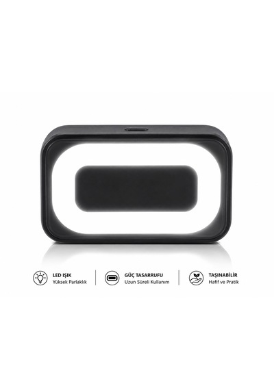 40.000mah Akıllı Hızlı Şarj Powerbank Taşınabilir Güç Kaynağı Fenerli 3 Modludijital Göstergeli 2 Çıkış 2 Giriş Taşınabilir Kollu Type-c-micro Usb-lightning-usb-a Kablolu siyah