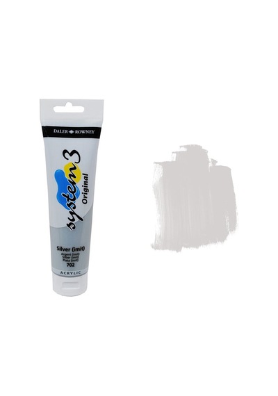Daler Rowney System 3 Akrilik Boya 150Ml 702 Silver
