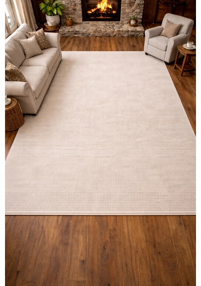 Luxess Diamond 2011 Krem Akrilik Modern Makine Halısı Krem
