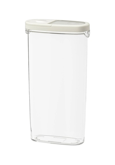 Ikea 365+ Gıda Saklama Kabı 2,3 L 17 X 8 X 30 Cm Şeffaf Beyaz Şeffaf - Beyaz