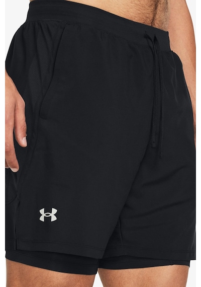 Under Armour Launch 7 2-ın-1 S Erkek Siyah Şort 1382641-001