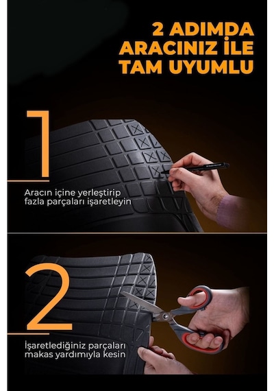 Bmw 2 Serisi Active Tour Mpv 2022 4d Havuzlu Yeni Nesil Universal Paspas Krom Gri