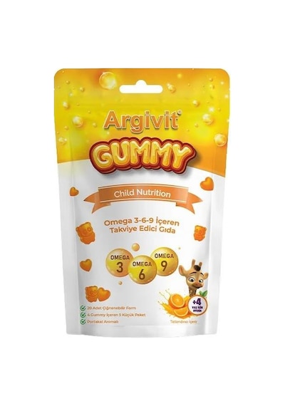 Argivit Gummy Child Nutrition Omega 3 20 Gummies