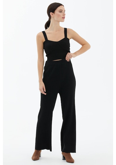 Sementa Fitilli Triko Pantolon - Siyah 001