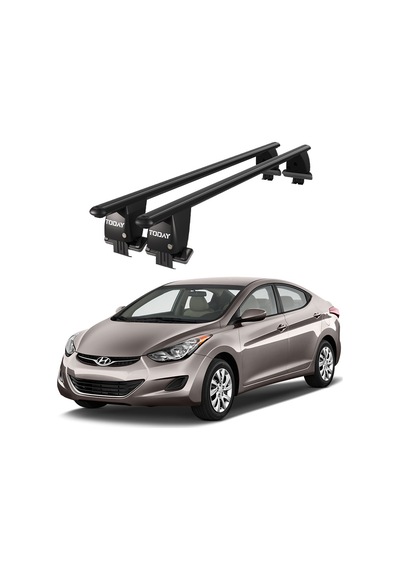 Royal Hyundai Elantra 2011-2015 Uyumlu Siyah Ara Atkı Port Bagaj Tavan Barı