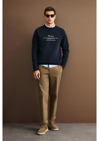Lufian Cole Erkek Sweatshirt Lacivert Lacivert 112030199100200