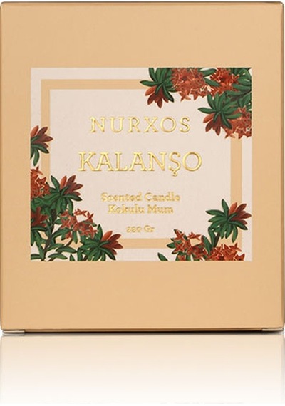 Nurxos 9685 Kalanşo Kutulu 2 Adet Kokulu Mum + Freshener Oda Spreyi