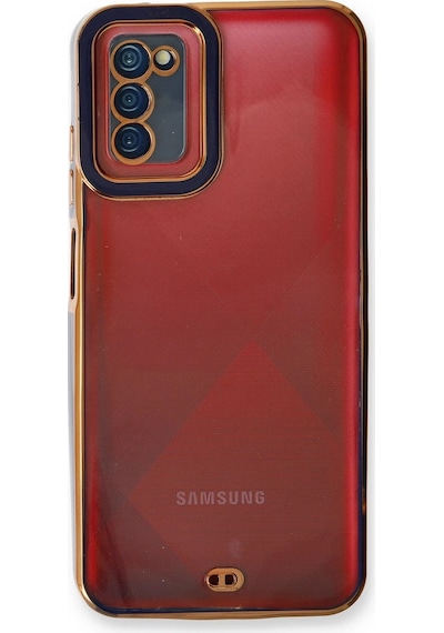 Muratech Newface Samsung Galaxy Uyumlu  A03s Kılıf Liva Lens Silikon - Mavi