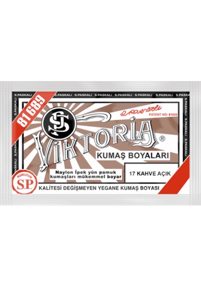 Viktoria Kumaş Boyası - Açık Kahve
