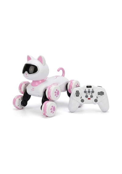 2.4g Uzaktan Kumandalı Akıllı Robot Kedi - 360 Hareketli Sesli Ve Işıklı İnteraktif Çocuk Oyuncak K