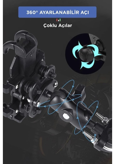 Torima JX-043 Car Holder Araç Içi Ve Bisiklet Telefon Tutucu Siyah