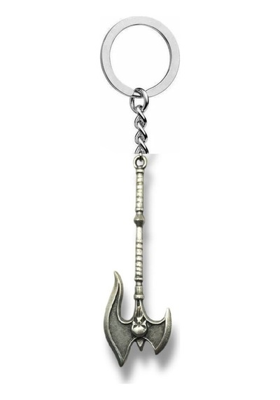 Viking Savaşçı Balta Figürlü Anahtarlık Mitolojik Tarz Zamak Metal Unisex Aksesuar