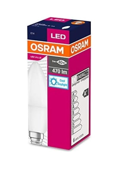Led 10'lu Paket Mum Clb 40 5w 470 Lümen 6500 Kelvin Beyaz Işık E14 Duy Ampul