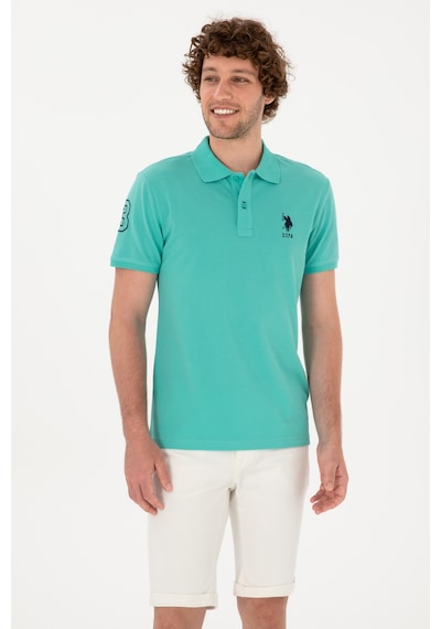 U.S. Polo Assn. Erkek Slim Fit Polo Yaka Mint Basic Tişört 50305929-VR090 U.S. Polo Assn. Erkek Slim Fit Polo Yaka Mint Basic Tişört 50305929-VR090