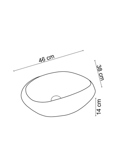 Ey-4710s Tezgah Üstü Lavabo Parlak Siyah Siyah