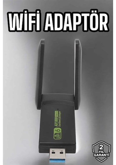 Mey İthalat Wifi Adaptör Çift Bantlı Kablosuz Wifi Adaptörü