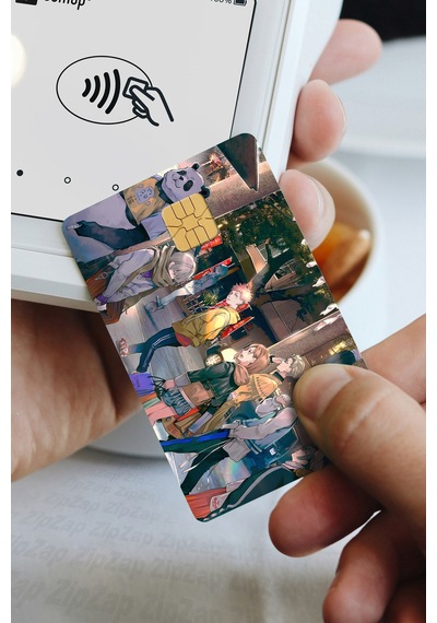 Jujutsu Kaisen Kart Kaplama Sticker 8 Adet Çok Renkli