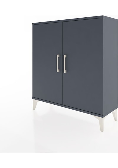 Arges Şifonyer 2 Raflı 2 Kapaklı 88x30x96 Antrasit-antrasit Antrasit