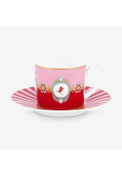 Pip Studio Kırmızı Porselen Çay Fincan Seti 200 Ml