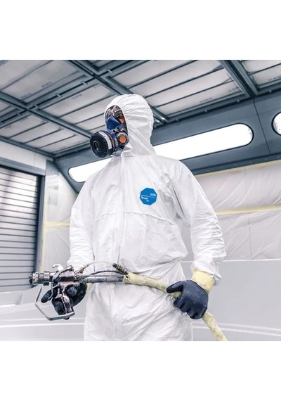 Dupont Tyvek 500 Xpert Başlıklı Kimyasal Koruyucu Tulum - L