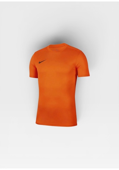 Nike Dri-fıt Park Vıı Bv6708-010 Erkek Futbol Forması Siyah Antrenman Tişörtü Turuncu