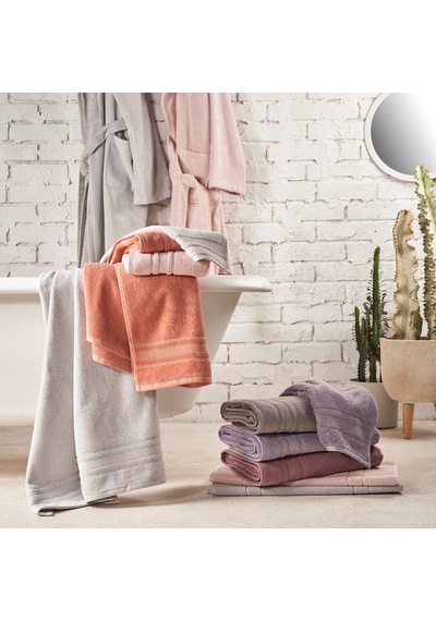 Linens Soft Pamuk 85x150 cm Banyo Havlusu Gri