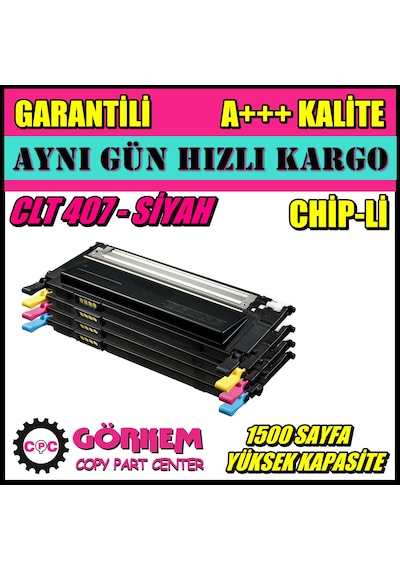 Samsung Clx3185 Toner Uyumlu Siyah / Clt-K407S N11.24789
