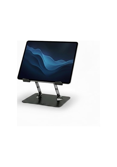 Prexua Flexer Ayarlanabilir Ergonomik Laptop Standı - Tablet Standı - Metal - Siyah - Flx2320bl Siyah 1