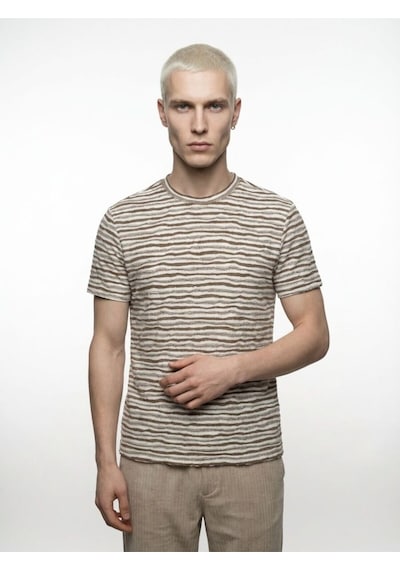 Regular Fit Erkek Tshirt K.kol Bej