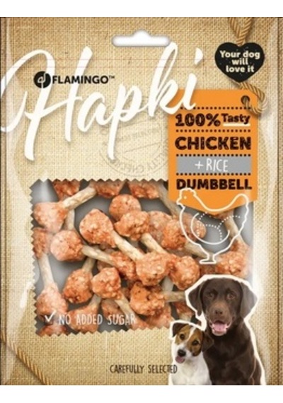 Flamingo Chick'n Tavuk ve Pirinçli Dumbell Köpek Ödülü 150 G