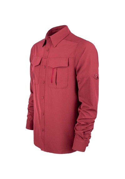 Outdoor Tactical Gömlek Esnek Fit Erkek Tacflex02 Bordo