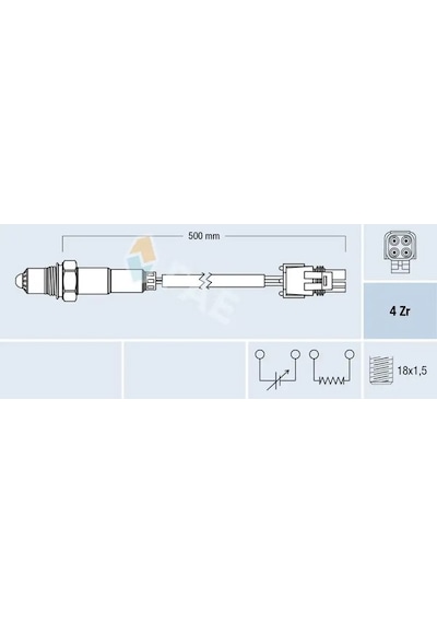 Mercedes C200 W202 Oksijen Sensoru 1994-2000 Fae 77259